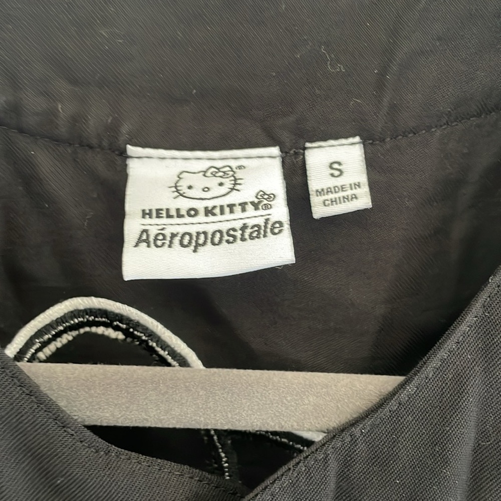 Hello Kitty Black Button Down Baseball Shirt With… - image 3